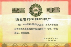 機械工業(yè)系統科學技術進步二等獎